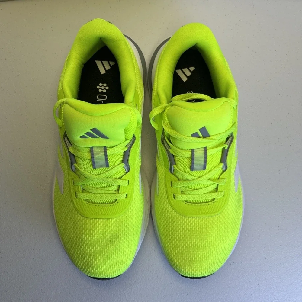 adidas Galaxy 7 Lucid Lemon Neon Green Running Shoes Men's Size 6.5 JQ2624